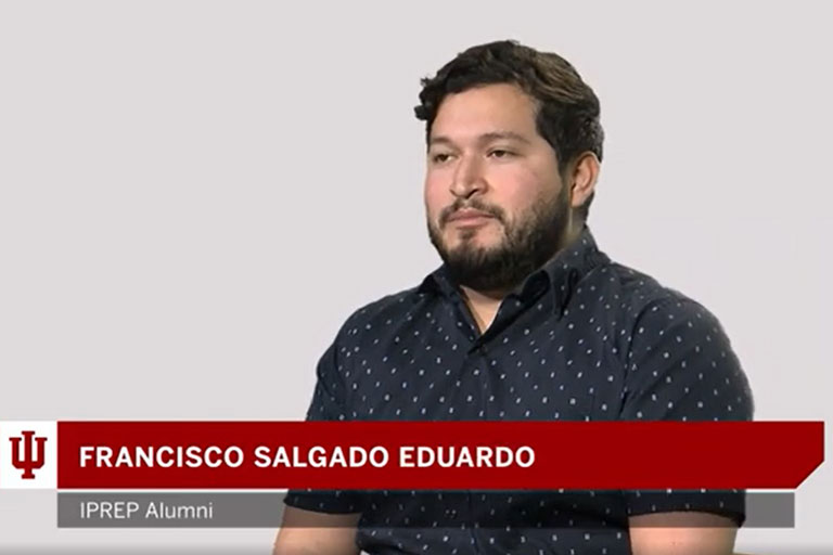 Portrait of Francisco Salgado Eduardo smiling at the camera.