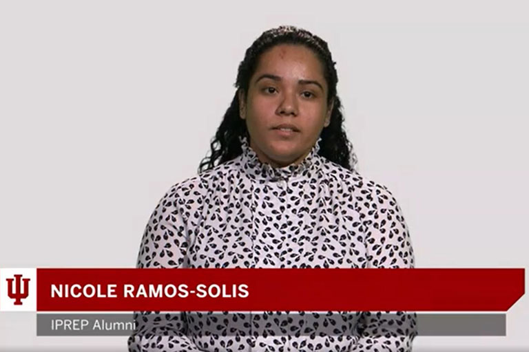 Portrait of Nicole Ramos-Solis smiling at the camera.
